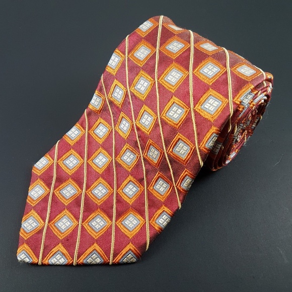 Robert Talbott Best of Class Red & Orange Tie - Picture 2 of 4